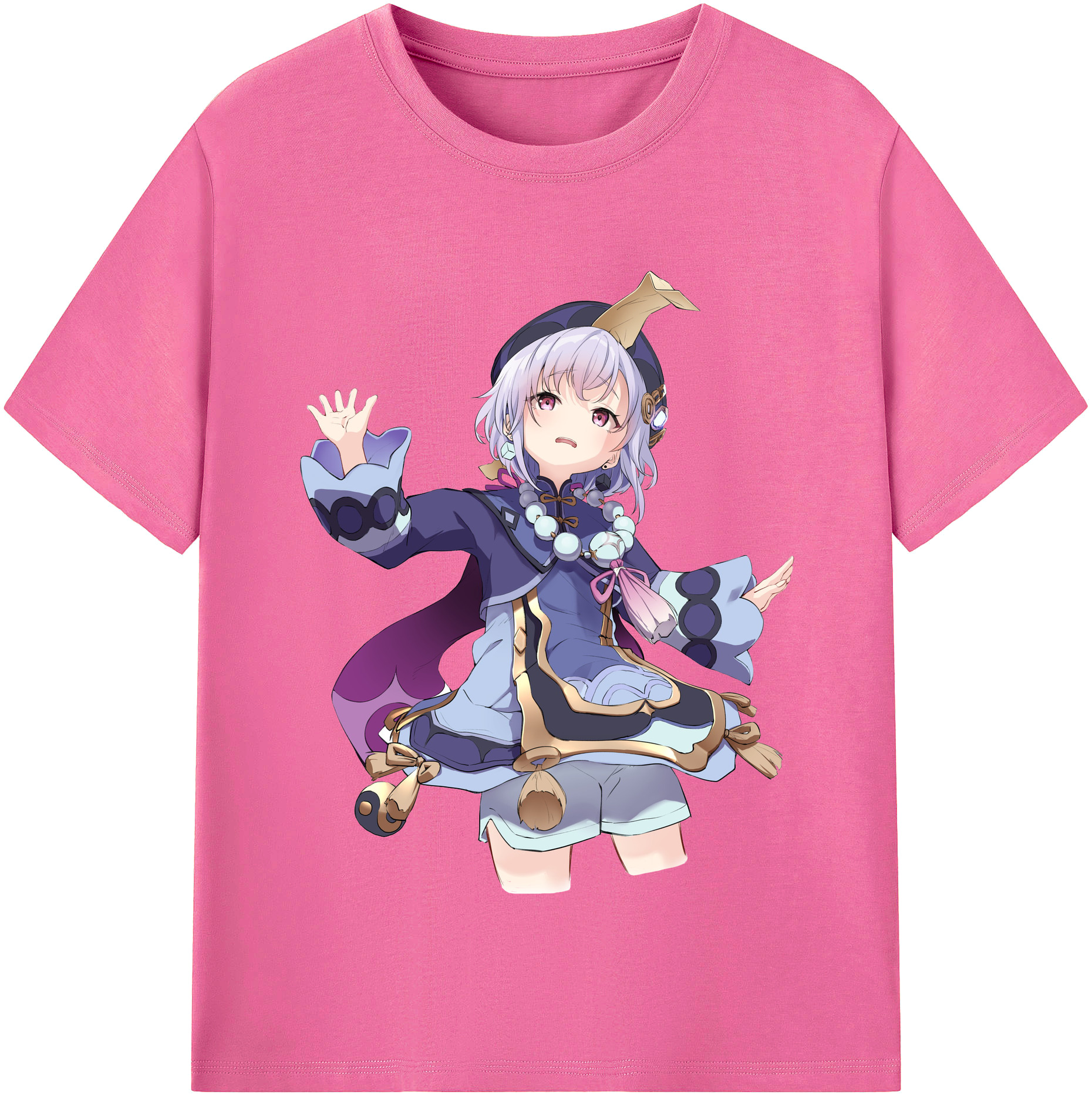 げんし神 七七 なな  genshin Nana レディースカジュアルプリントTシャツ（綿100％）